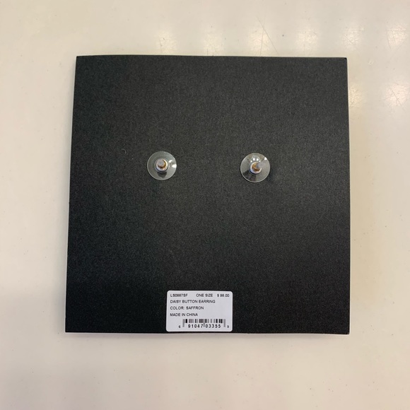 Lele Sadoughi Daisy Button Stud Earrings - Picture 2 of 6